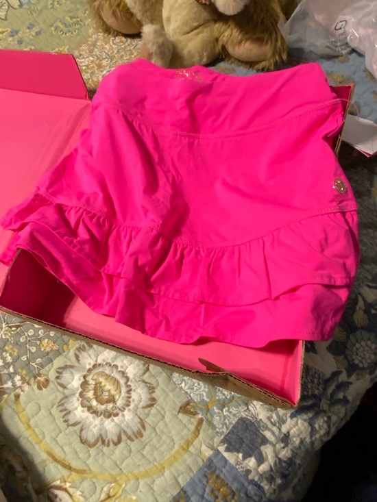 Lilly Pulitzer Dresses & Skirts - Lilly Pulitzer Neon Pink Grenadine Double Ruffle Skort, Size XS, NWT